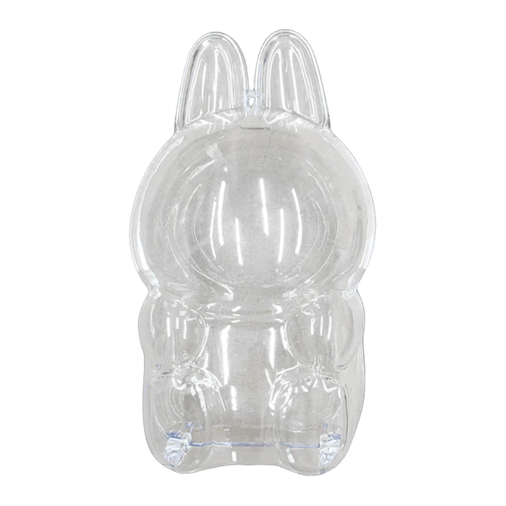 For Labubu Transparent Protective Cover 1-5PC Monster Toy Elf Doll Case Storage Box Cute Elf Plushie Display Cover for Doll Gift