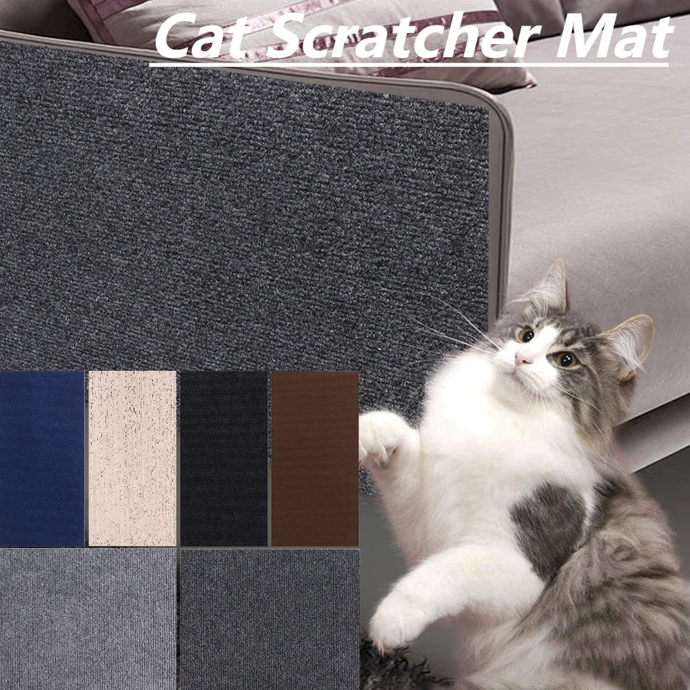 Cat Scratching Mat Self-Adhesive - Trimmable Carpet for Sofa/Furniture