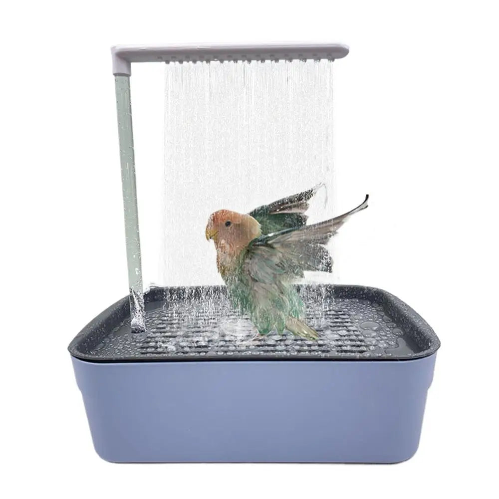 Parrot Automatic Bathtub with Shower - Easy to Clean for Birds