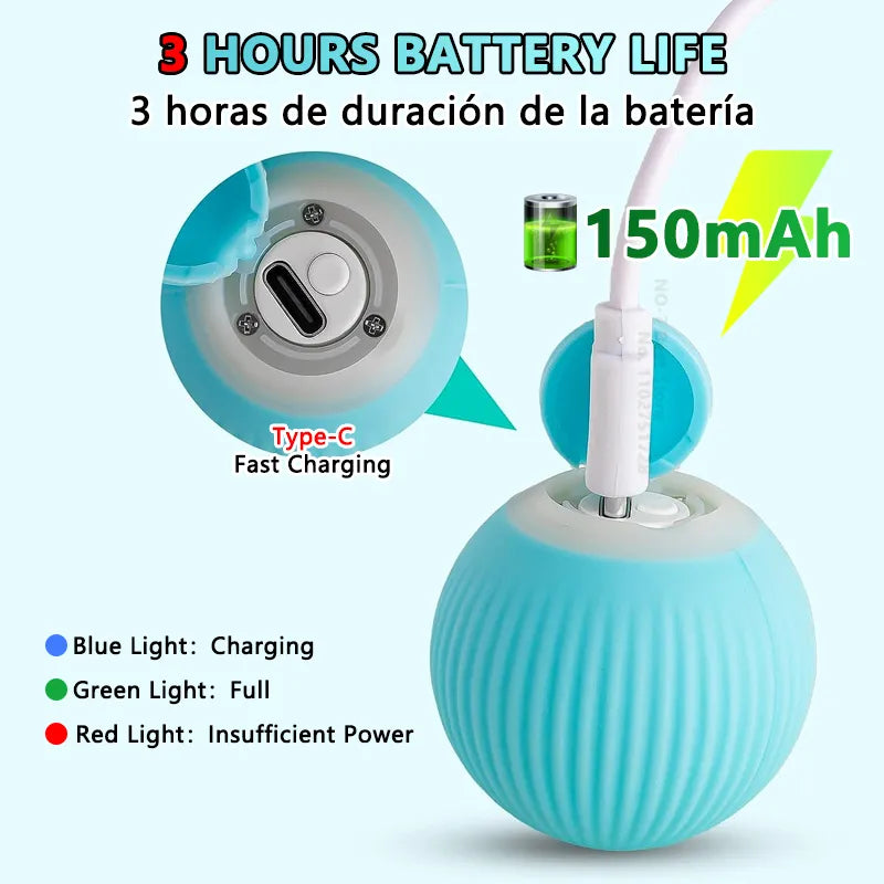 Cat Interactive Ball - Smart Electronic Automatic Rolling Toy