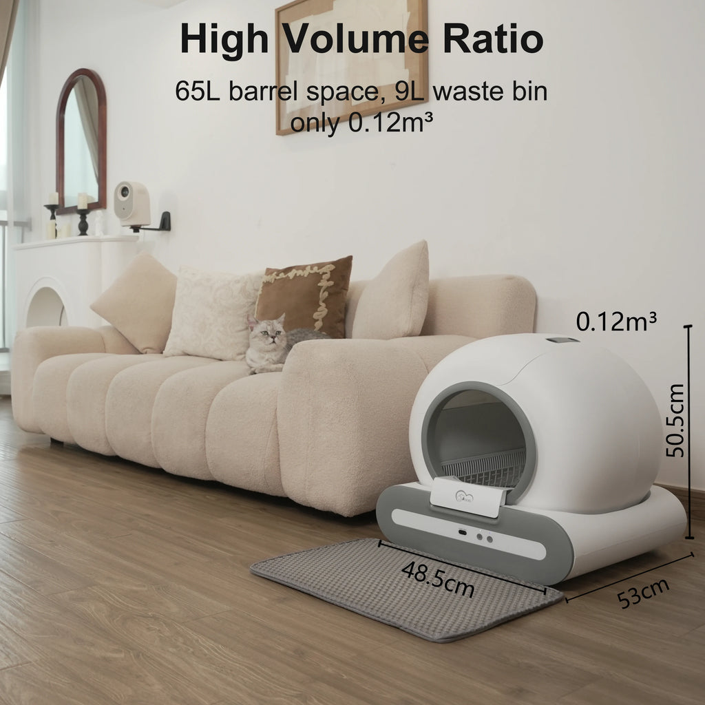 DOEL Automatic Cat Litter Box - Self Cleaning with App Control
