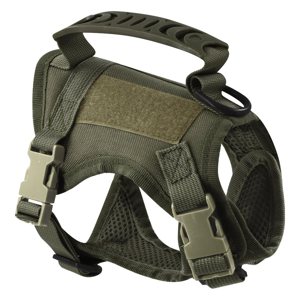 Tactical Cat Harness Leash with 9 Patches - Small Dog Puppy Vest