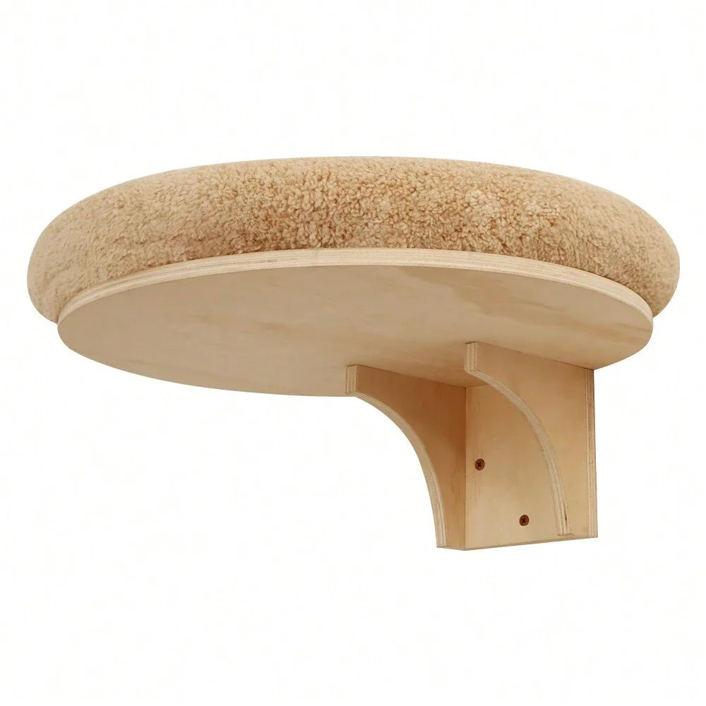 Cat Wall Mounted Wooden Furniture - Climbing Ladder & Cat Hammock