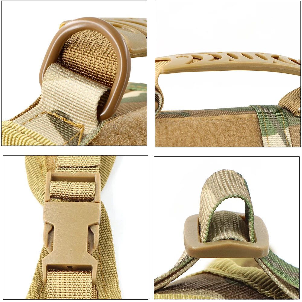 Tactical Cat Harness Adjustable Puppy Vest - Military Small Dogs Harness