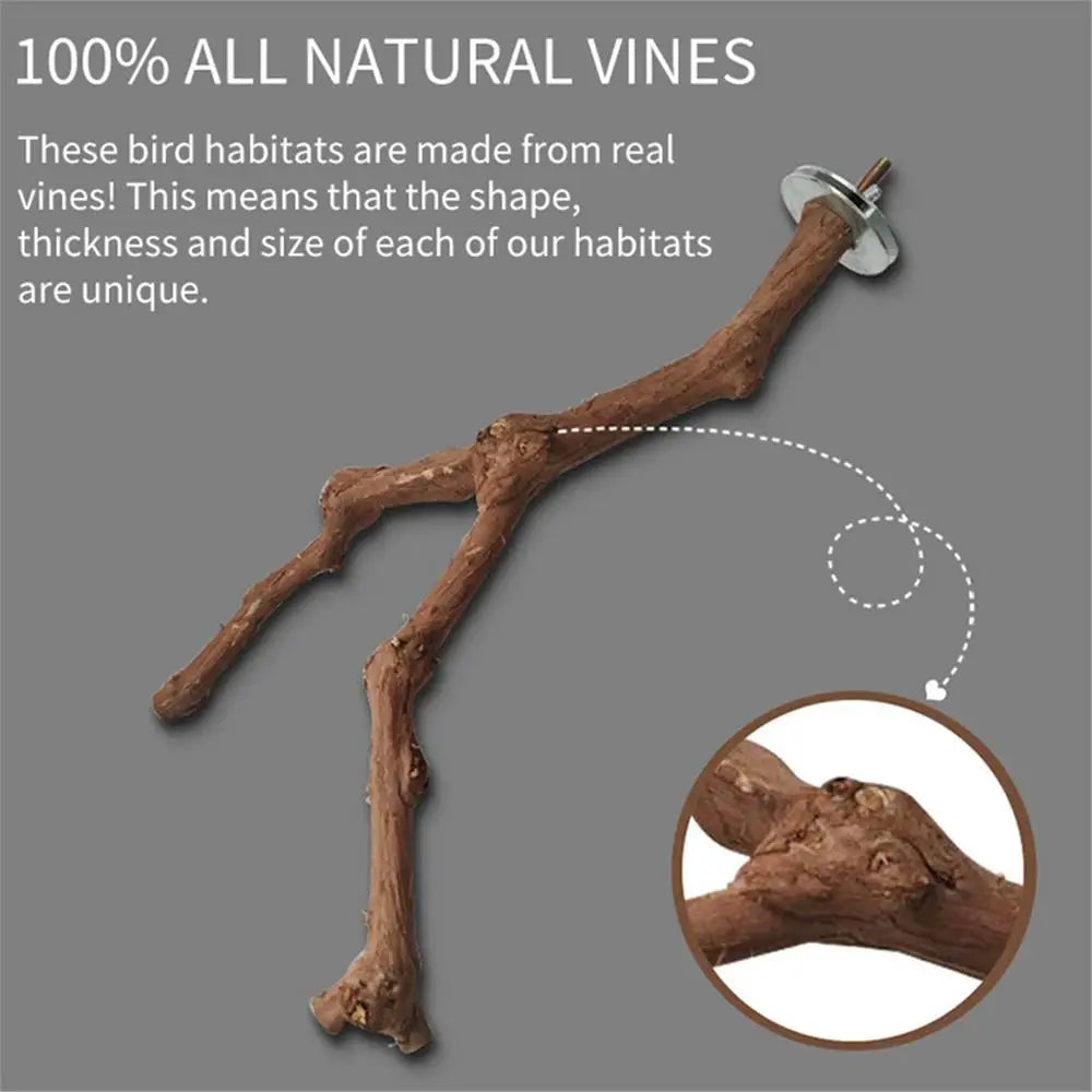 Bird Perch Pet Parrot Birds Standing Stick - Natural Wooden Birds Toys