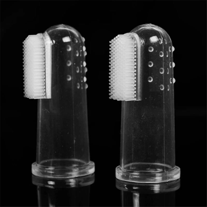 Super Soft Pet Finger Toothbrush - Teddy Dog & Cat Dental Tool