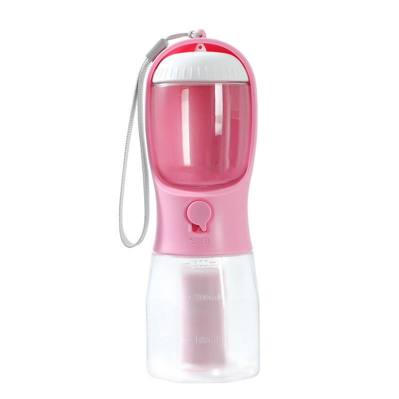 3-in-1 Portable Dog Water Cup - Drinking, Food & Waste Bag Dispenser