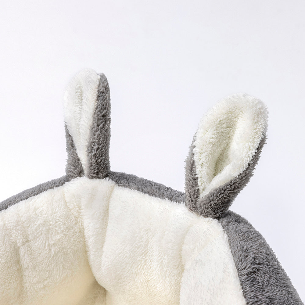 Cute Rabbit Ear Pet Bed (Medium) - Soft Faux Fur & Anti-Slip