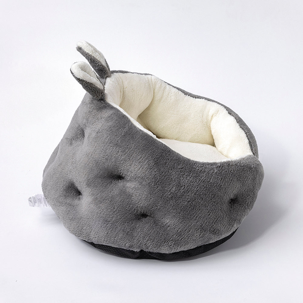 Cute Rabbit Ear Pet Bed (Medium) - Soft Faux Fur & Anti-Slip